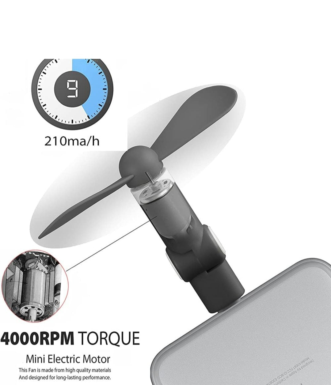 HOT Creative Mini Portable Micro USB Fan