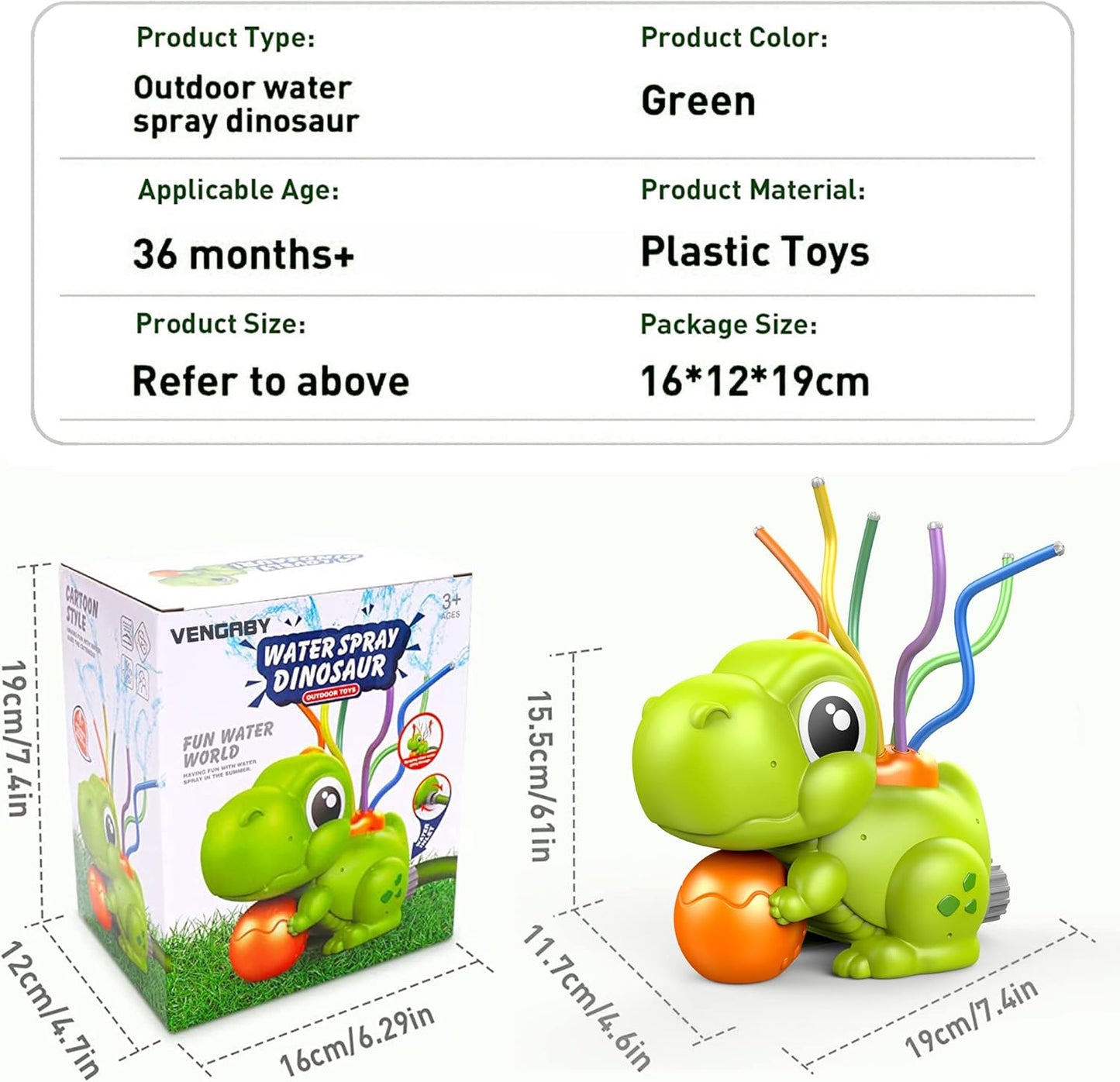 VENGABY Kids Garden Water Sprinkler for Kids