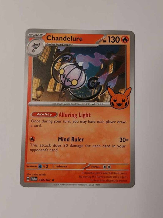 Pokemon Card - Chandelure - 038/167