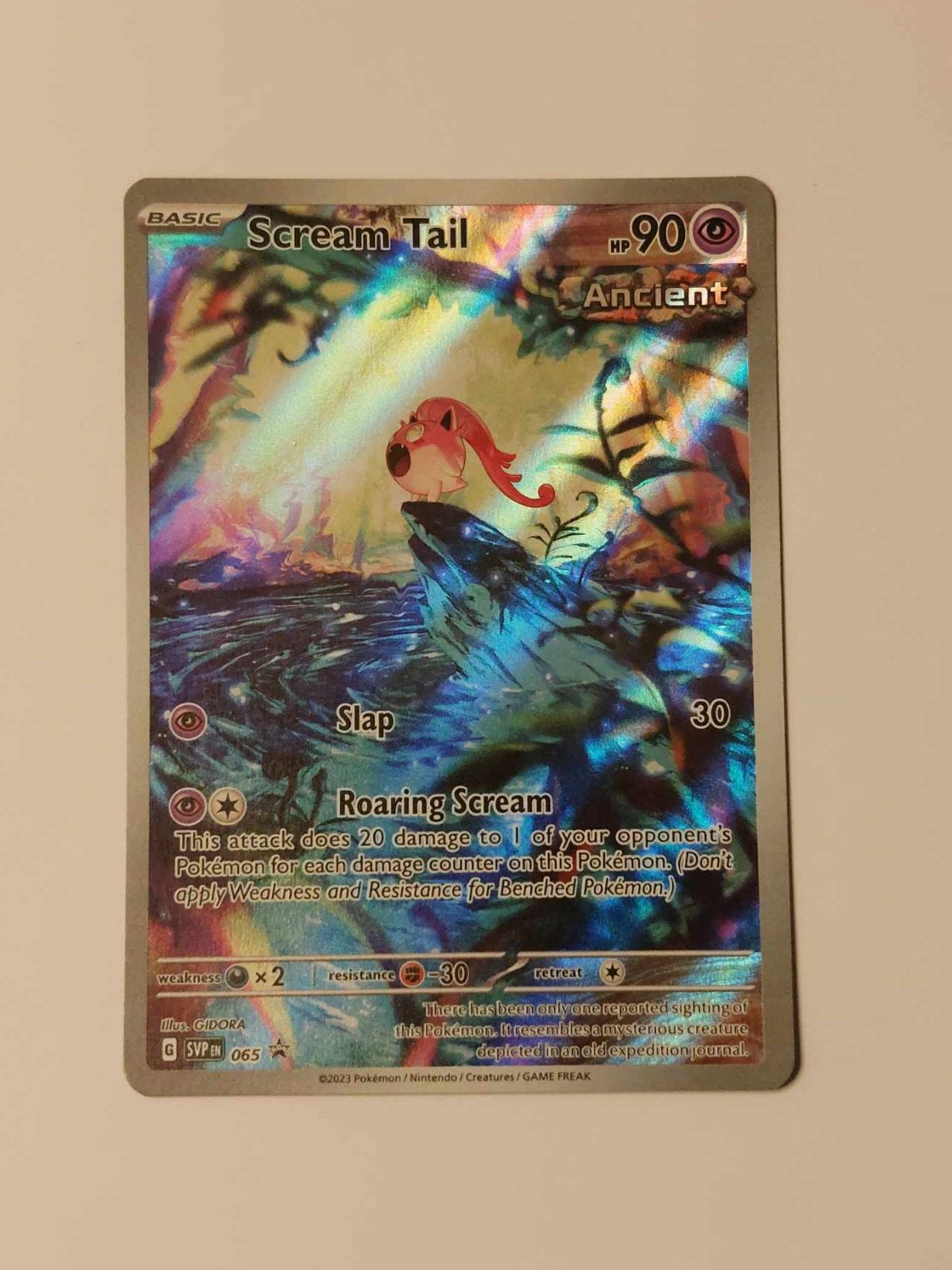 Scream Tail - SVP065 Black Star - Paradox Rift - Pokémon TCG