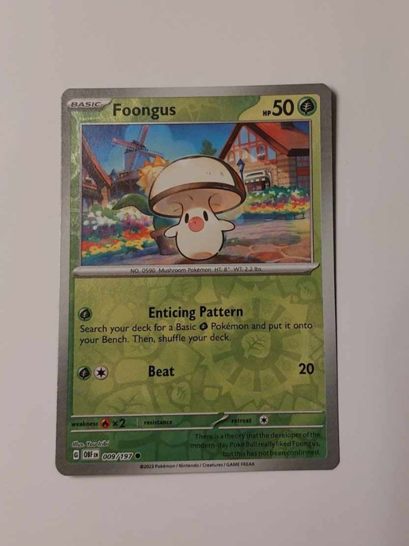 Pokemon card Foongus 009/197