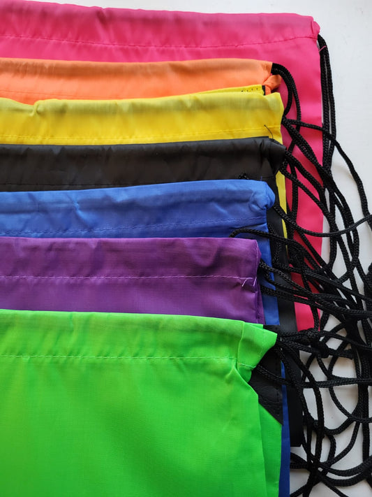 Waterproof Drawstring swim bag, school bag, gym bag