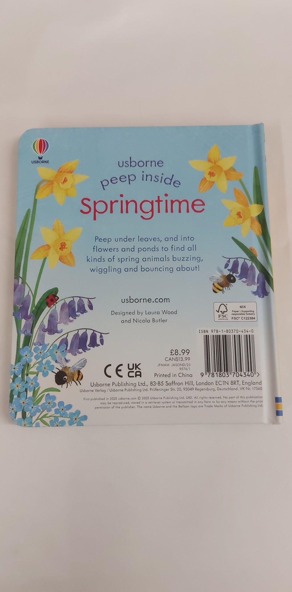 Peep Inside Springtime Board book