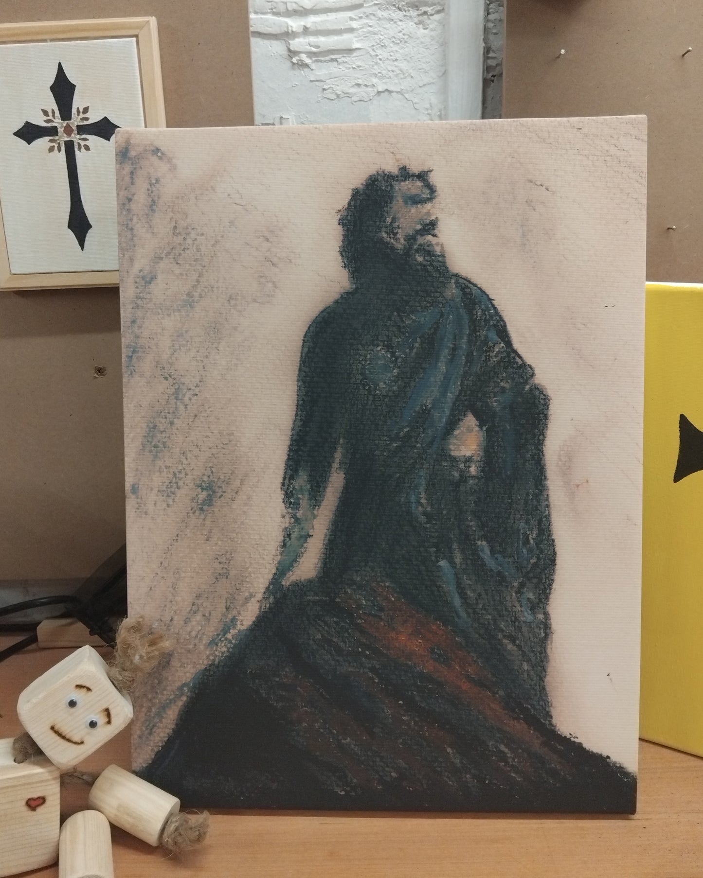 16inch by 12inch Premium Moses Canvas print