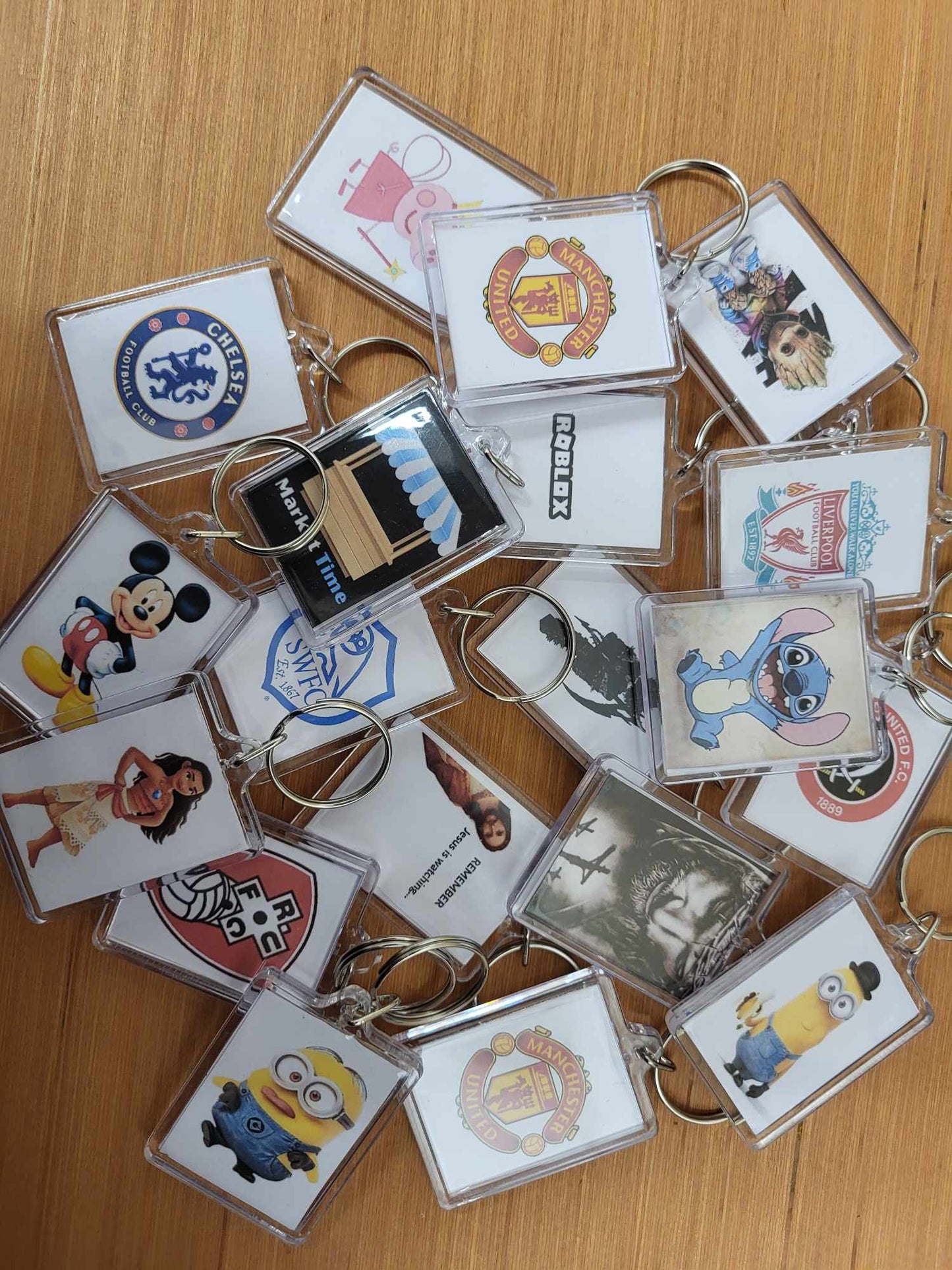 Various Keychains 5 in a pack