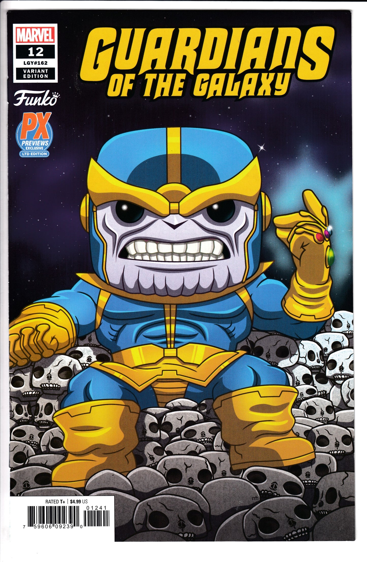 GUARDIANS OF THE GALAXY #12, THANOS FUNKO VARIANT, Marvel Comics (2020)