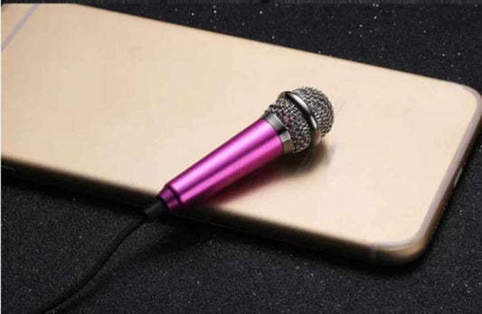 Mini Microphone Wired For Smartphone - Pink
