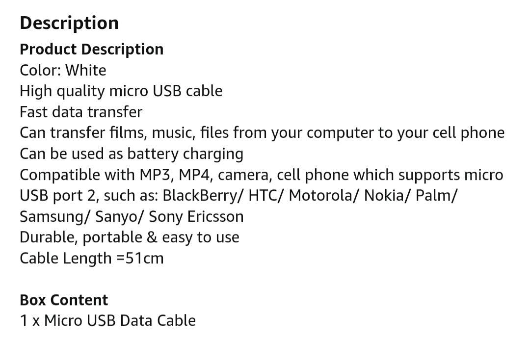 Old style Android Charger