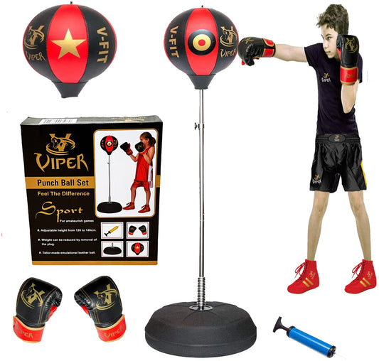 Kids Free Standing Punch Boxing Bag Set