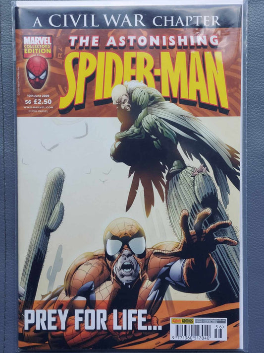 Comic SPIDERMAN ASTONISHING #56 VF (8.0 OR BETTER) 10TH JUNE 2009 PANINI MARVEL COMICS