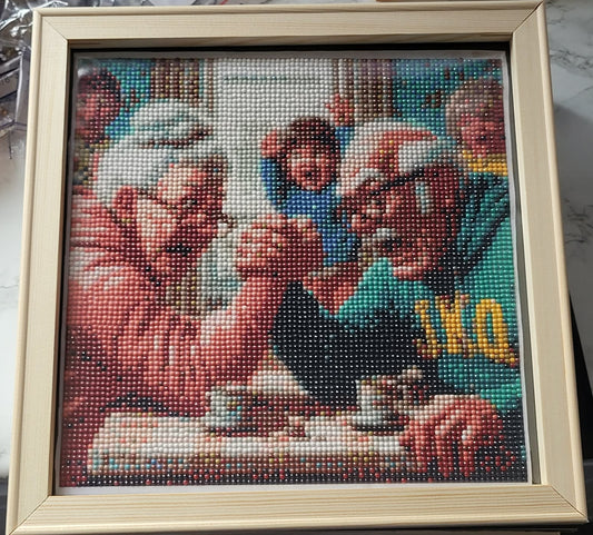 Diamond Art Nanny & Grandad Arm Wrestle