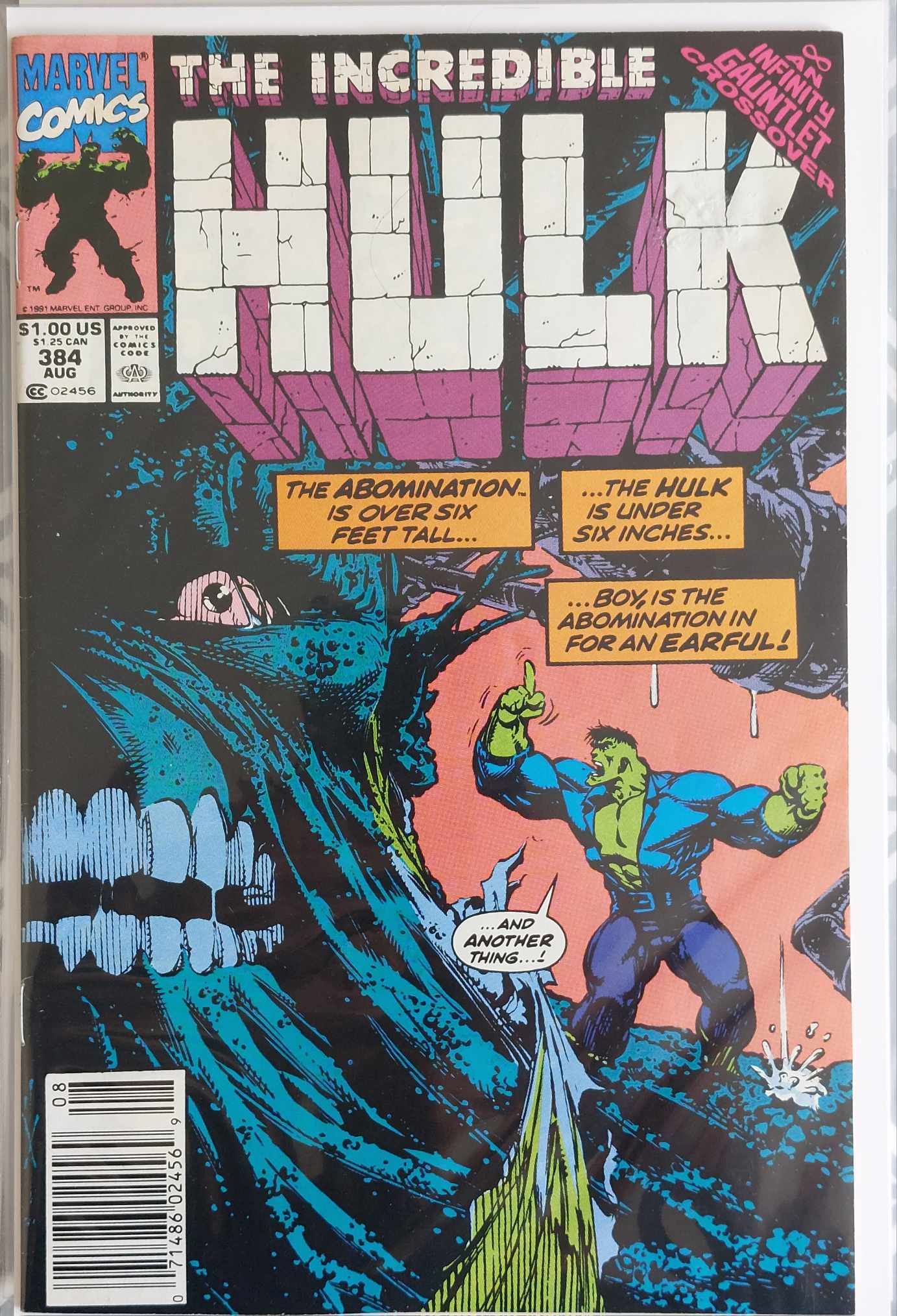 Incredible Hulk #384 - Marvel Comics - 1991