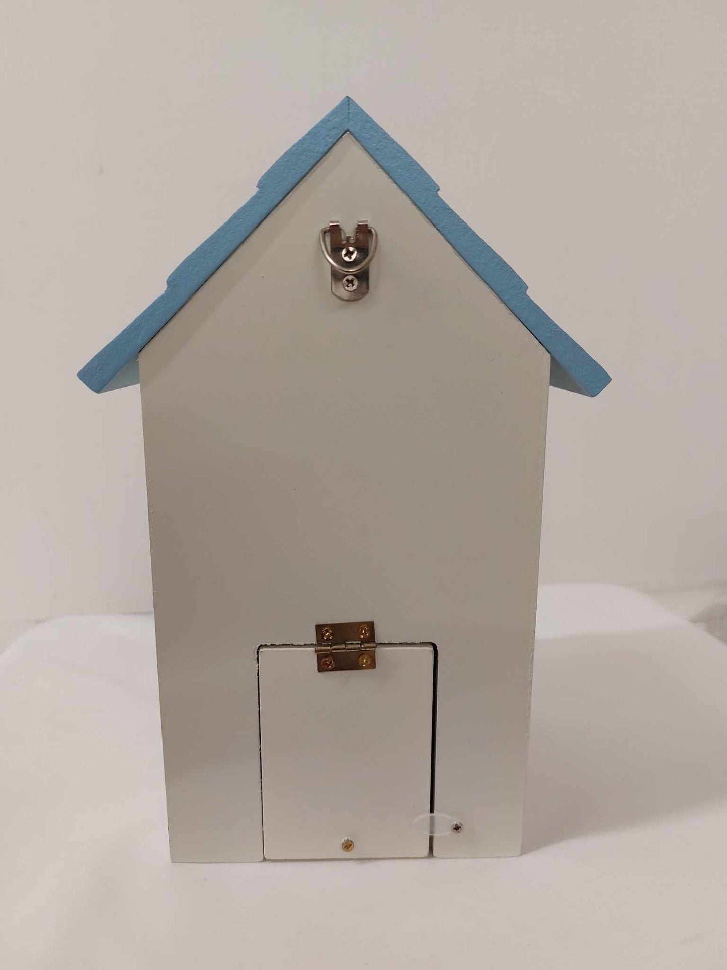 Bird House Nesting Box - Decorative wooden bird house. Pretty seaside blue