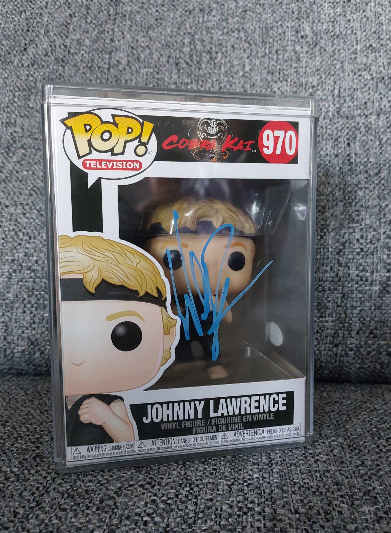 William Zabka Cobra Kai signed funko figure Karate Kid no mercy