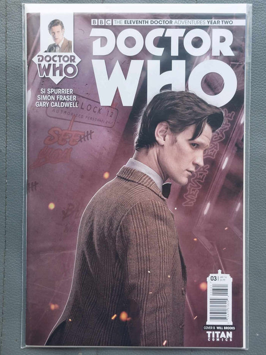 Comic DOCTOR WHO ISSUE # 3. ELEVENTH DOCTOR MATT SMITH. JAN 2016. TITAN COMICS