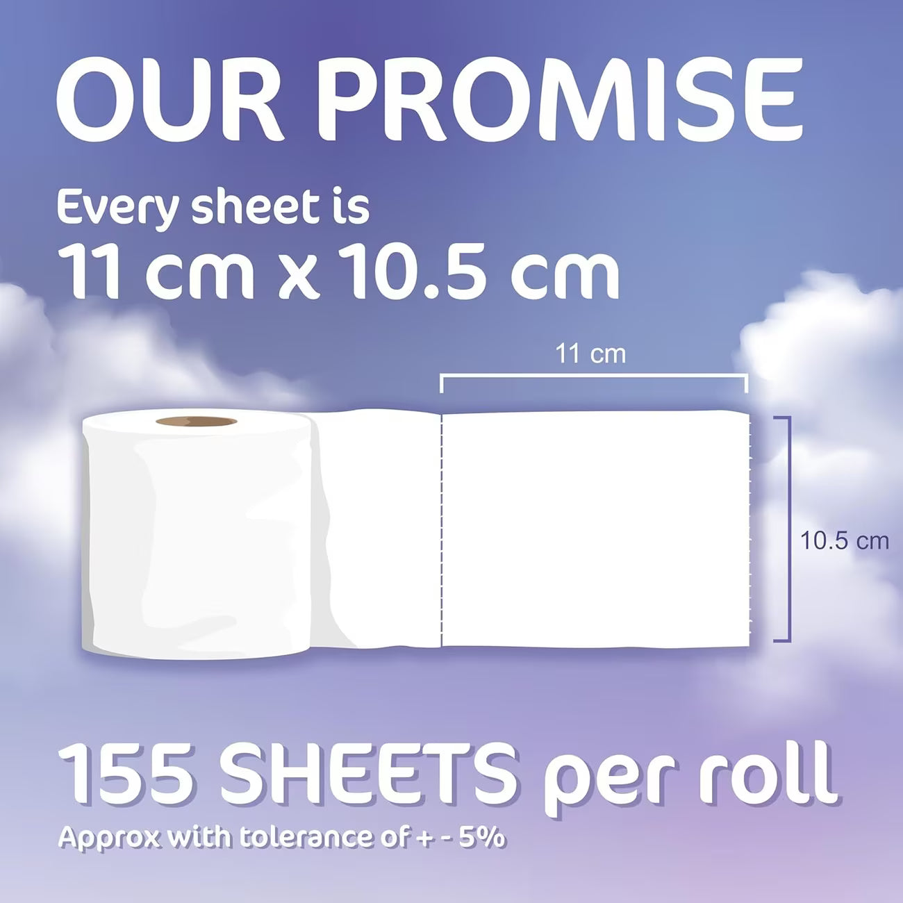 54 Rolls of 3-Ply Premium Quilted Toilet Paper