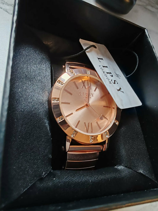 Lipsy Rose Gold Coloured Dial and Strap Bracelet Watch