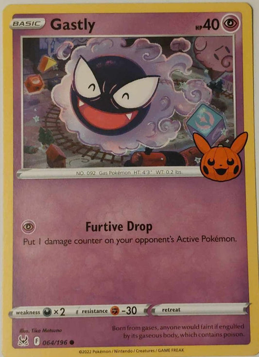 Pokemon Card - Gastly 064/196