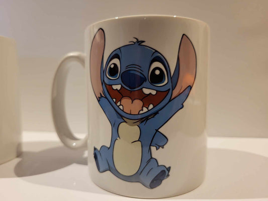Cute Face Surprise Lilo Stitch 10oz Mug Printed on Two Sides