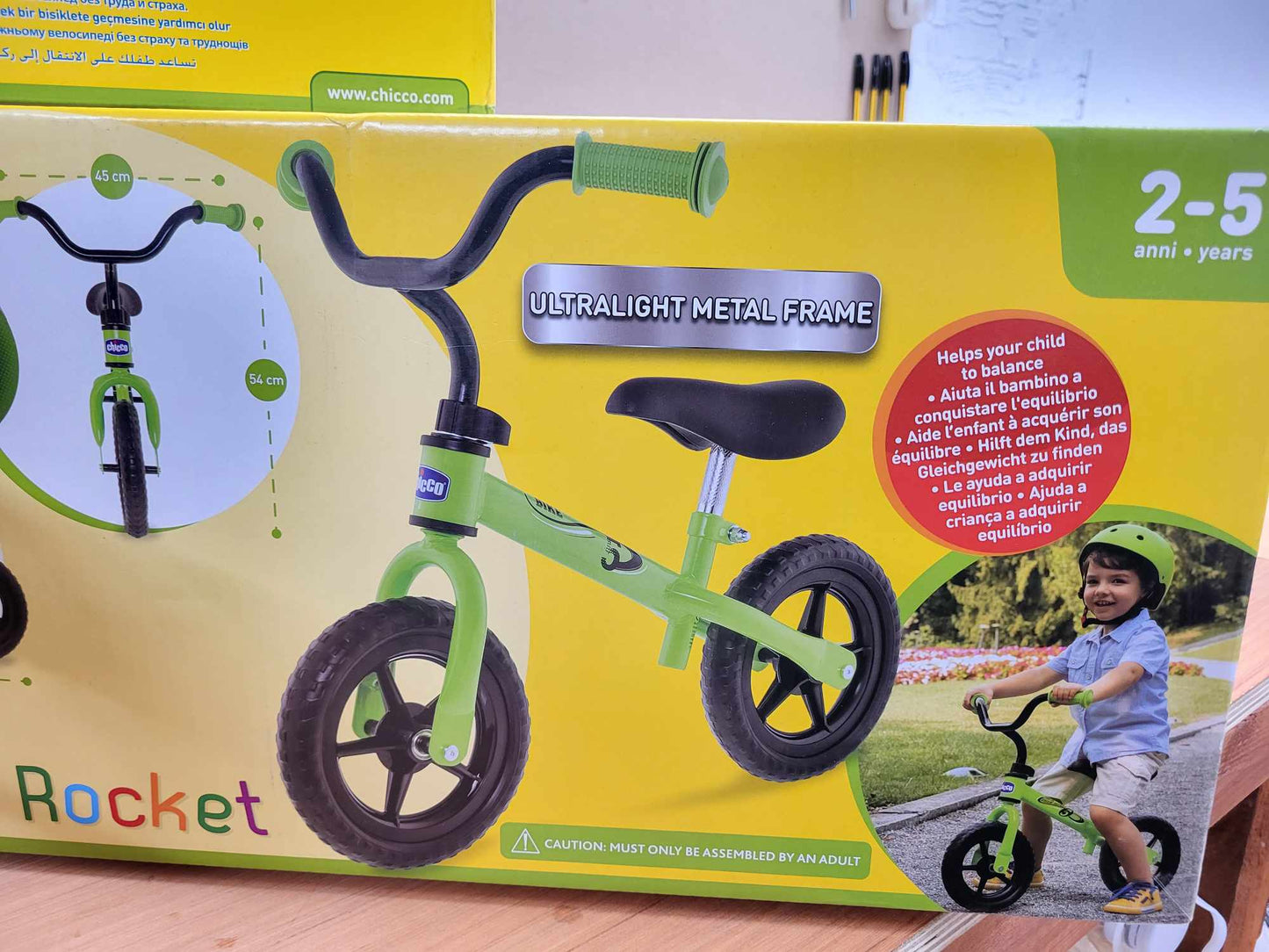 Chicco Red Bullet Balance Bike (RED/GREE)