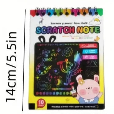 Colorful Diy Scratch Painting Creative Graffiti Scratch Painting Book For Children