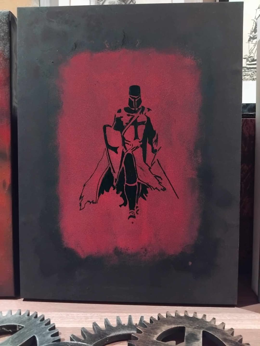26inch by 16inch Premium Canvas knights Templar