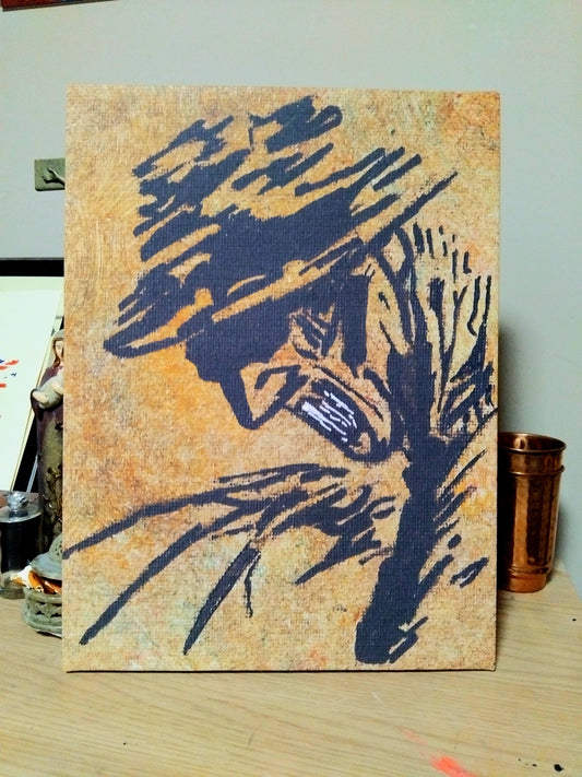 24inch by 16inch canvas printed copy of freddy