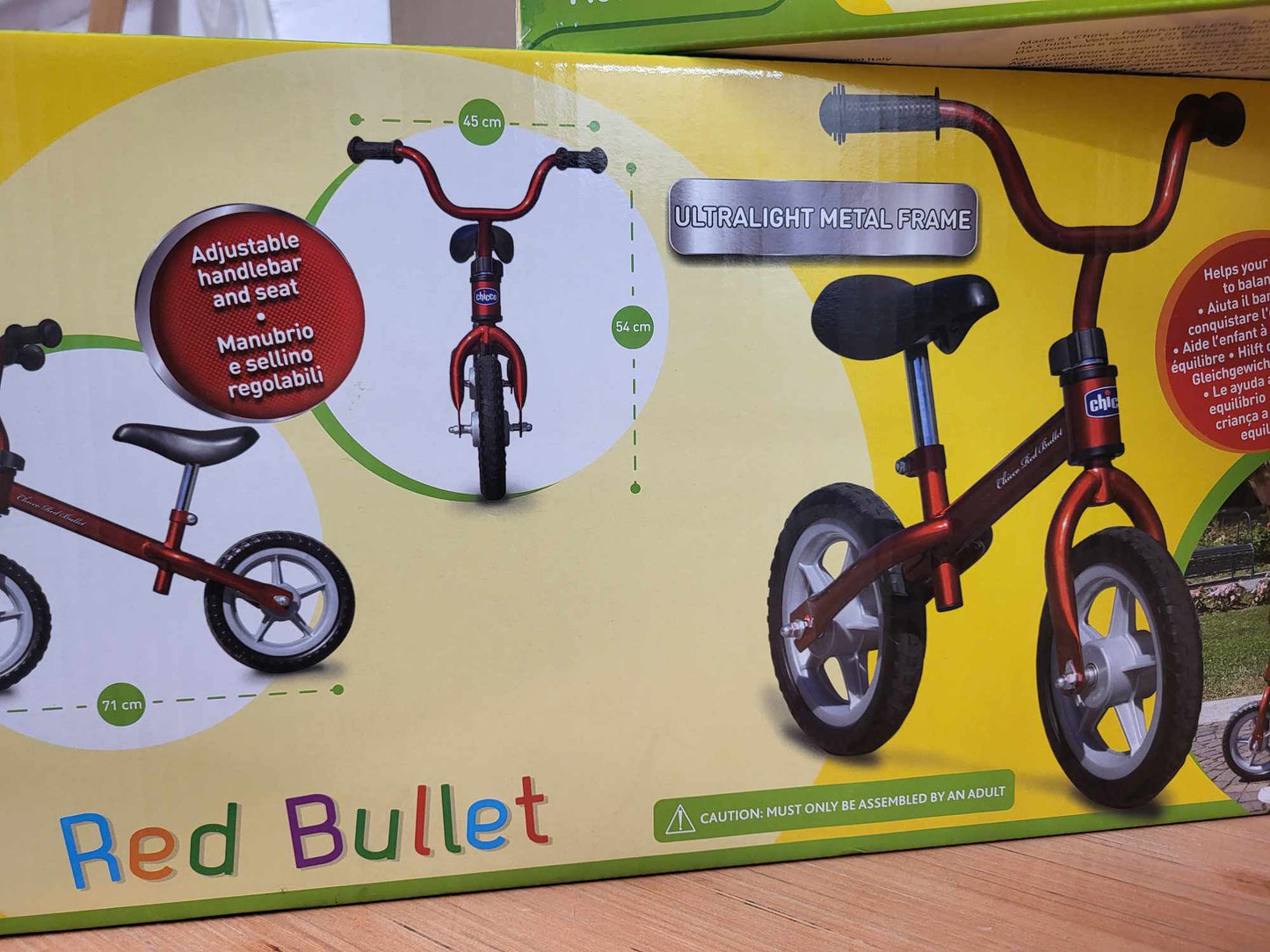 Chicco Red Bullet Balance Bike (RED/GREE)