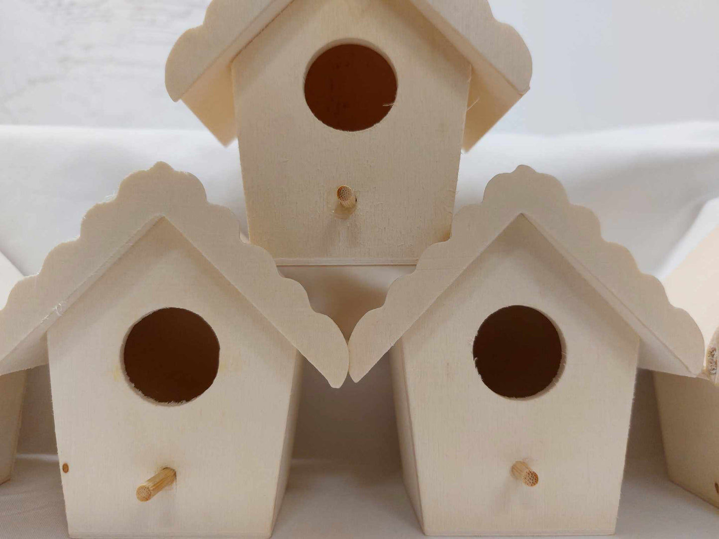 Ready Made Blank Bird Nest Boxes x6