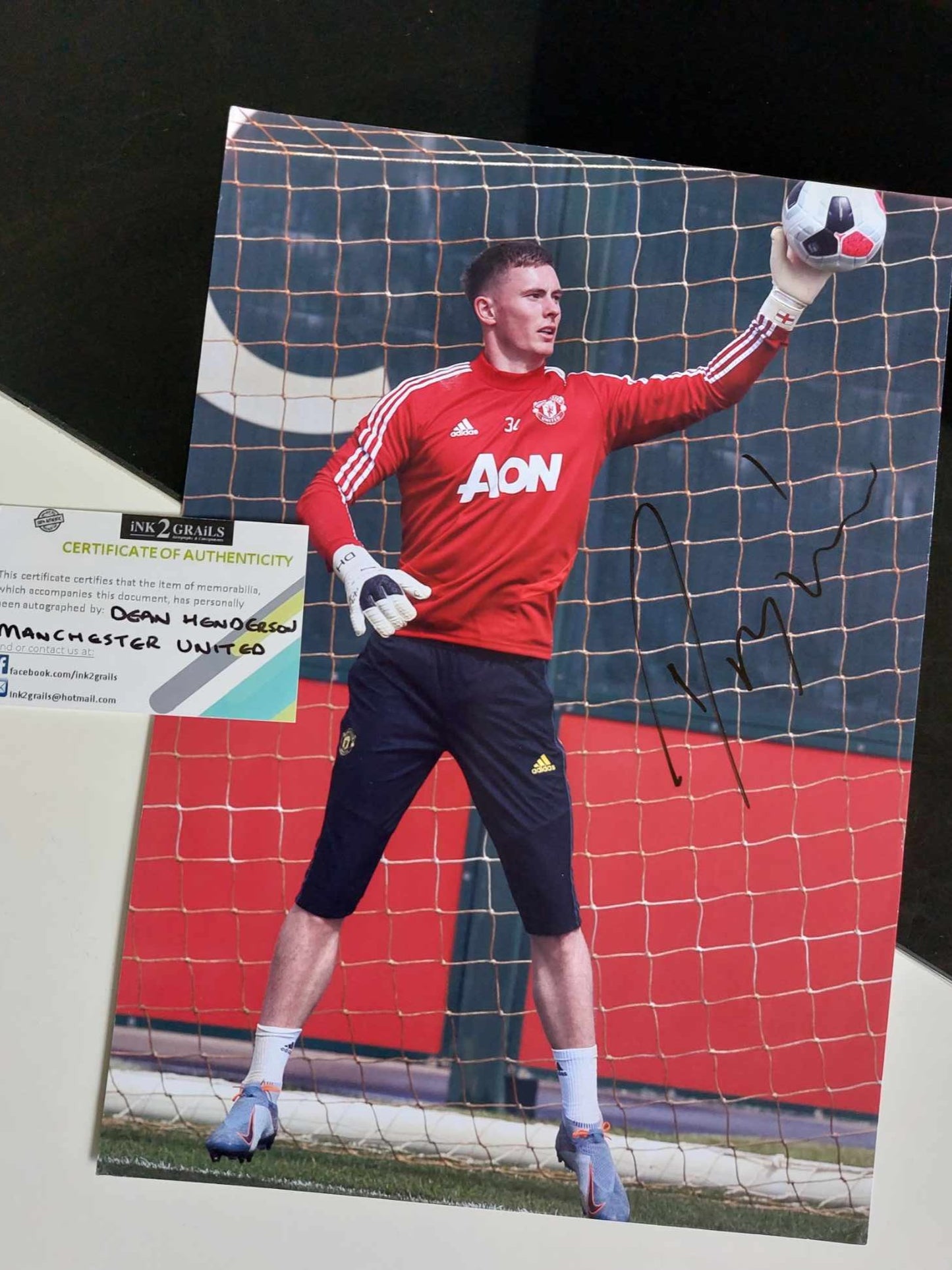 Manchester United Dean Henderson Signed Photo