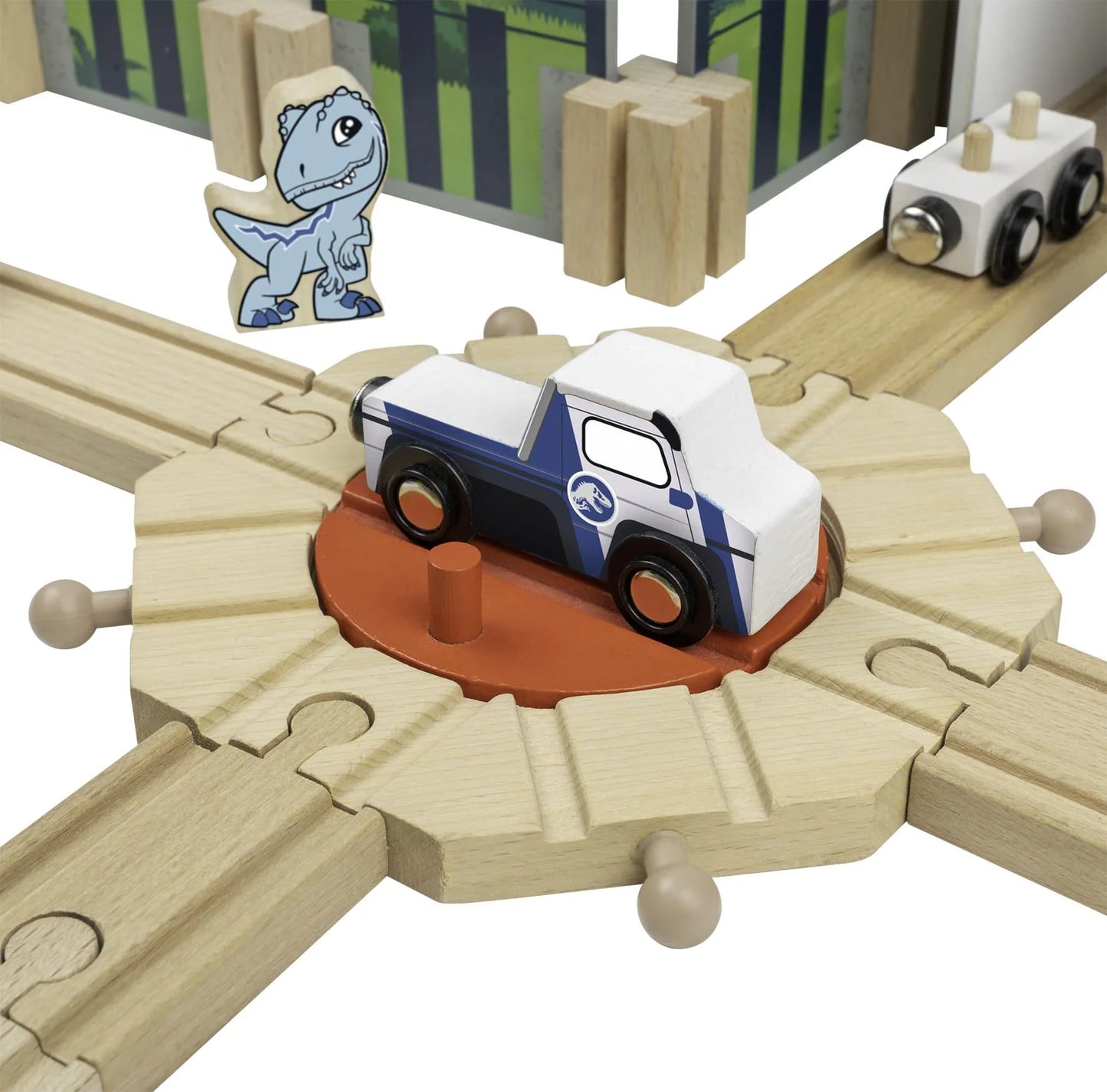 Jurassic World Wooden Exploring Track and Play Set