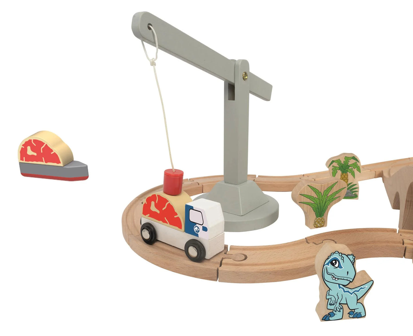 Jurassic World Wooden Exploring Track and Play Set